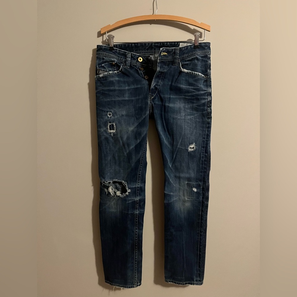 DIESEL DARRON 008J1 Regular Straight Jeans Size W29 L32